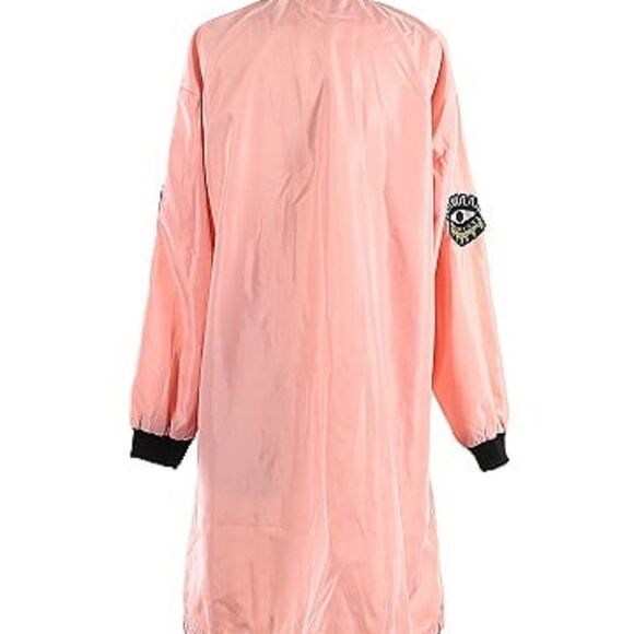 36.5 Long Bomber Jacket Patches Sporty Casual sz: S - Picture 2 of 10